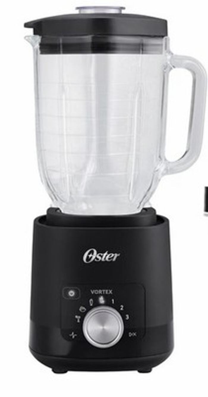 Oster Vortex 1200W Blender 76oz Glass Jar Mussel 4 programs